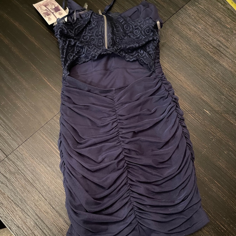 Navy blue cocktail dress size small
